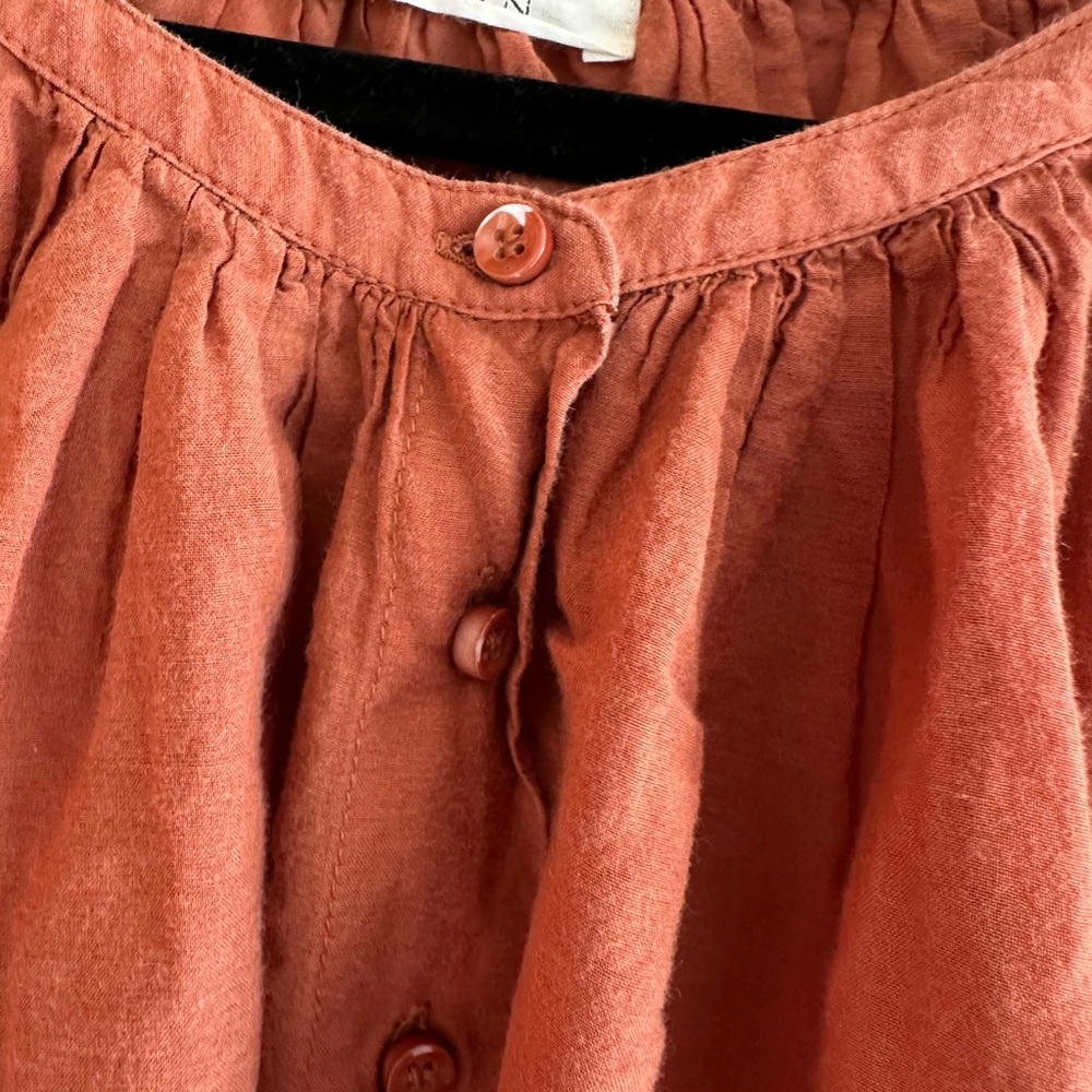 Women's Doen Rust Puff Sleeve Top - Picture 2 of 8